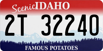 ID license plate 2T3224O