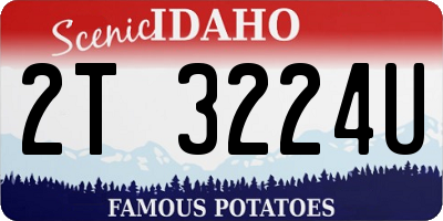 ID license plate 2T3224U