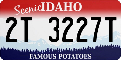 ID license plate 2T3227T
