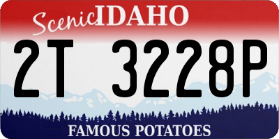 ID license plate 2T3228P