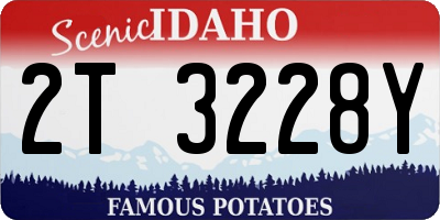 ID license plate 2T3228Y