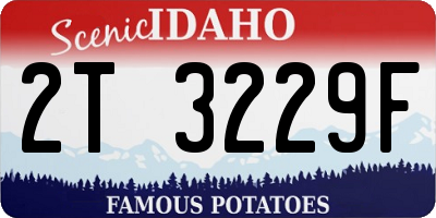 ID license plate 2T3229F