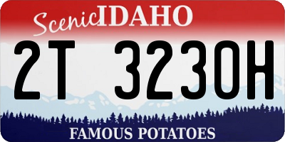 ID license plate 2T3230H