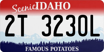 ID license plate 2T3230L