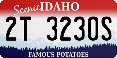 ID license plate 2T3230S