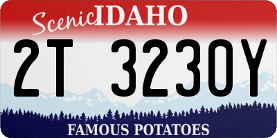 ID license plate 2T3230Y