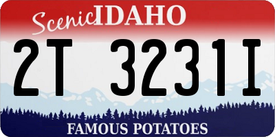 ID license plate 2T3231I