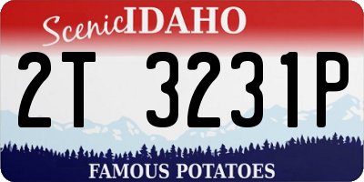 ID license plate 2T3231P