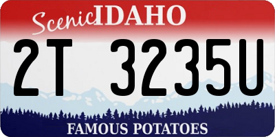 ID license plate 2T3235U