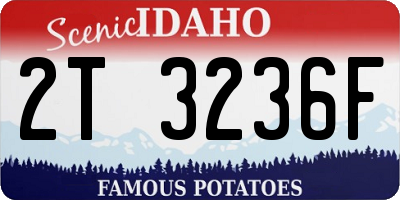 ID license plate 2T3236F