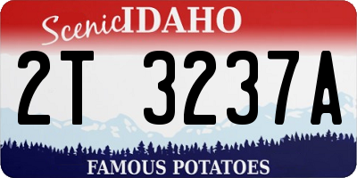 ID license plate 2T3237A