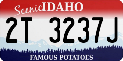 ID license plate 2T3237J