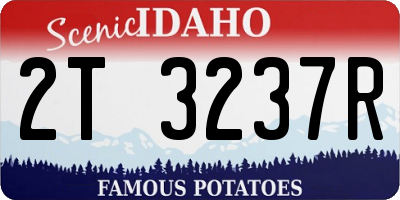 ID license plate 2T3237R