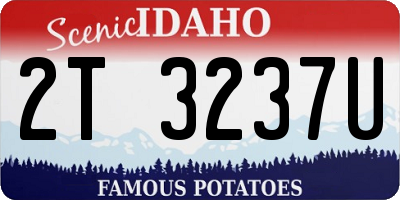 ID license plate 2T3237U