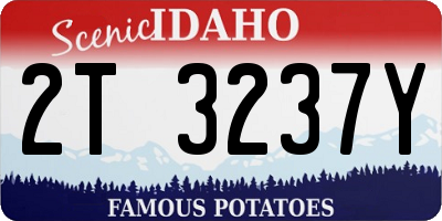 ID license plate 2T3237Y