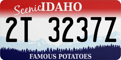 ID license plate 2T3237Z