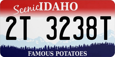 ID license plate 2T3238T