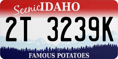 ID license plate 2T3239K