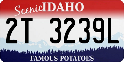 ID license plate 2T3239L