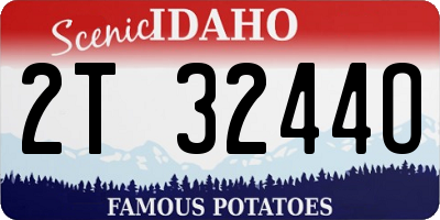 ID license plate 2T3244O