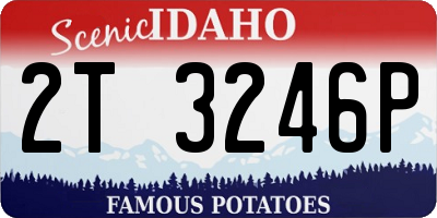 ID license plate 2T3246P