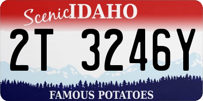 ID license plate 2T3246Y