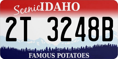ID license plate 2T3248B