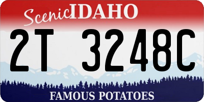 ID license plate 2T3248C