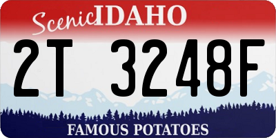 ID license plate 2T3248F