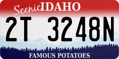 ID license plate 2T3248N
