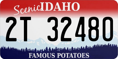 ID license plate 2T3248O
