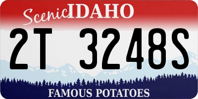 ID license plate 2T3248S