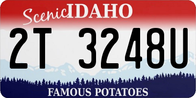 ID license plate 2T3248U