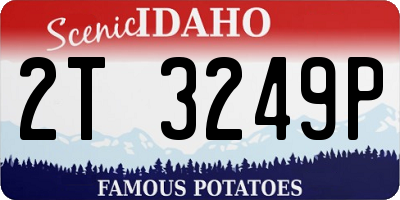 ID license plate 2T3249P