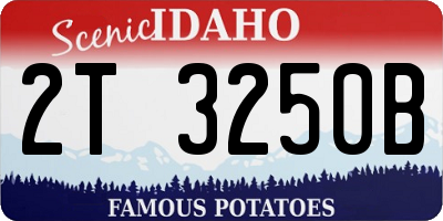 ID license plate 2T3250B