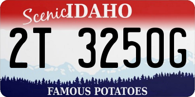 ID license plate 2T3250G