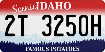 ID license plate 2T3250H