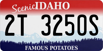 ID license plate 2T3250S