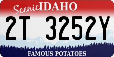 ID license plate 2T3252Y