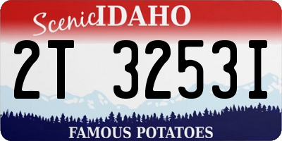 ID license plate 2T3253I