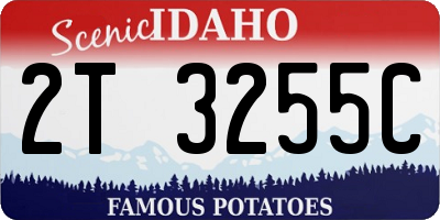 ID license plate 2T3255C