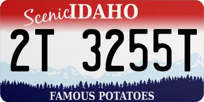 ID license plate 2T3255T