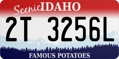 ID license plate 2T3256L