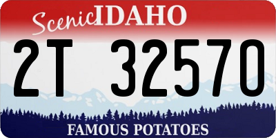 ID license plate 2T3257O