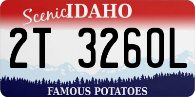 ID license plate 2T3260L