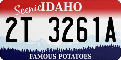 ID license plate 2T3261A