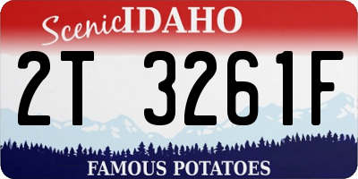 ID license plate 2T3261F