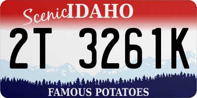 ID license plate 2T3261K