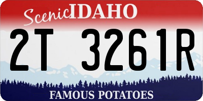 ID license plate 2T3261R