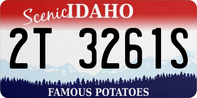 ID license plate 2T3261S